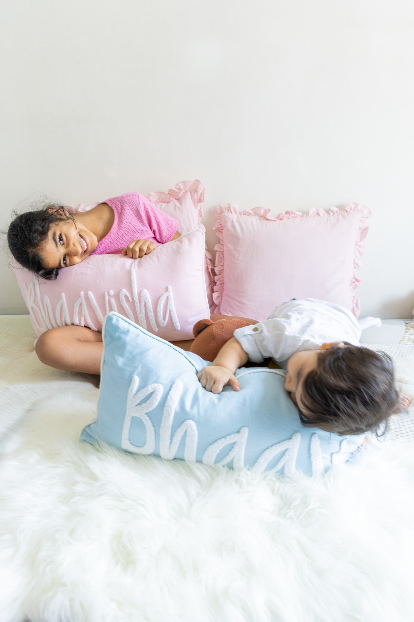 Set of 2 Personalized Name Pillow Cover for Brother & Sister, Rakhi Gifts 2026