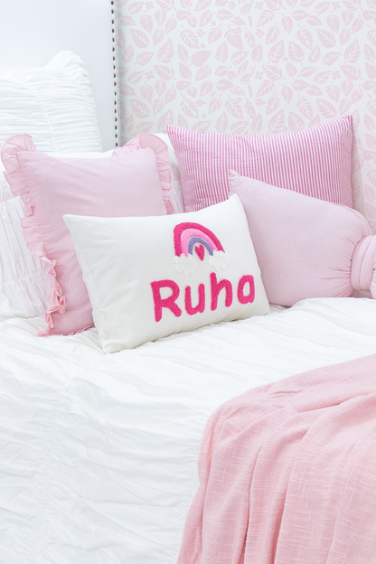 Custom Keepsake Punch Needle Cushion Covers- Off White