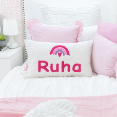 Custom Keepsake Punch Needle Cushion Covers- Off White