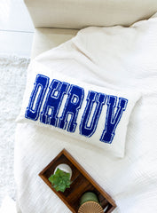 Custom Embroidered Cushion Covers with Punch Needle Art- Off White