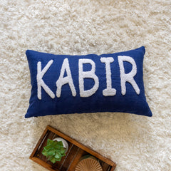 Bespoke Hand Embroidered Pillow Covers- Dark Blue