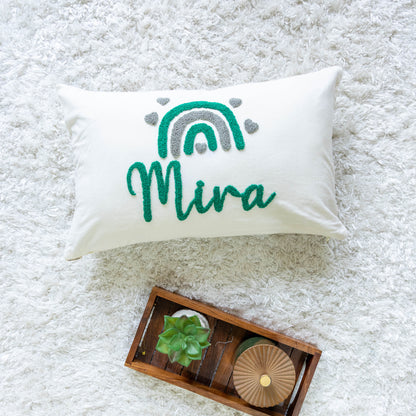 Bespoke Hand Embroidered Pillow Covers- Off White