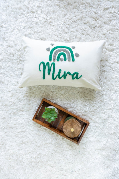 Bespoke Hand Embroidered Pillow Covers- Off White