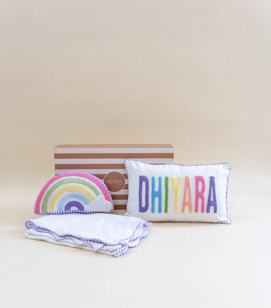 Heirloom Baby Gift Box- Baby Blanket & Pillows