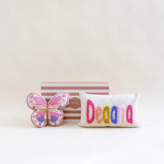 Dreamy Duo Gift Box – Personalized Pillow & Custom Shape Pillow