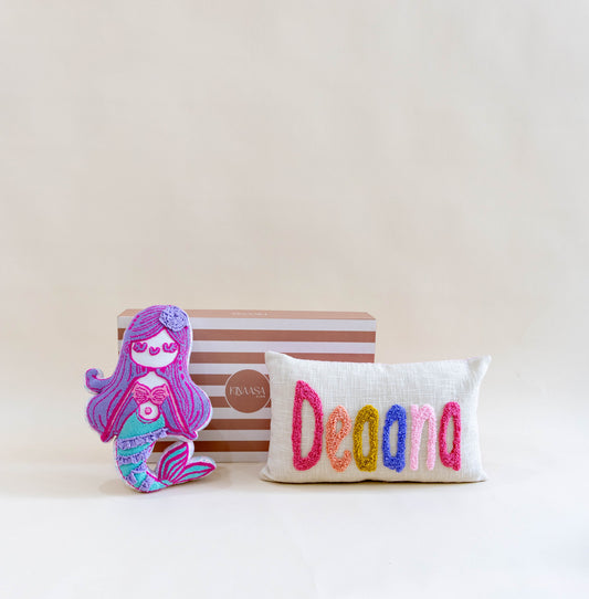 Dreamy Duo Gift Box – Personalized Pillow & Custom Shape Pillow