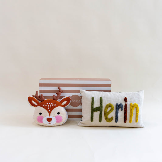 Dreamy Duo Gift Box – Personalized Pillow & Custom Shape Pillow