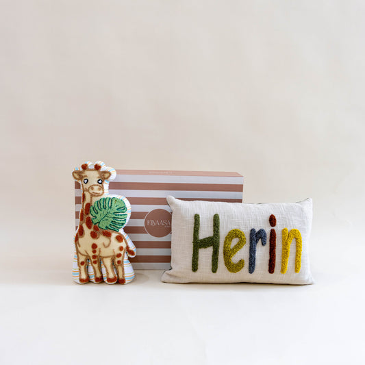 Dreamy Duo Gift Box – Personalized Pillow & Custom Shape Pillow