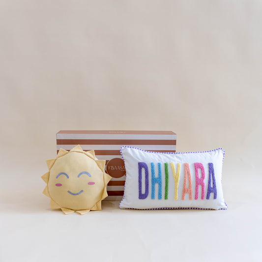 Little Dreamers Gift Box – Personalized Pillow & Custom Shape Pillow