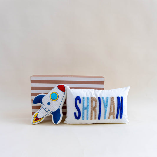 Little Dreamers Gift Box – Personalized Pillow & Custom Shape Pillow