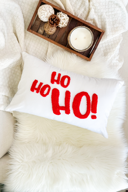 Christmas Pillow Covers with Punch Needle Embroidery
