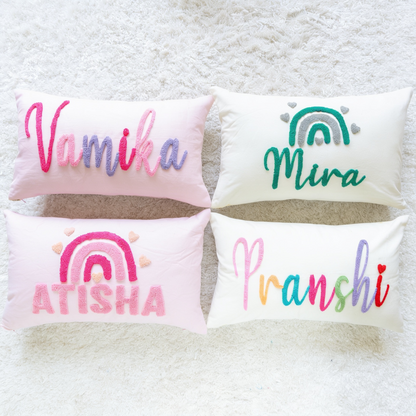 Custom Keepsake Punch Needle Cushion Covers- Off White