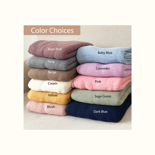 Cotton Knitted Baby Blankets