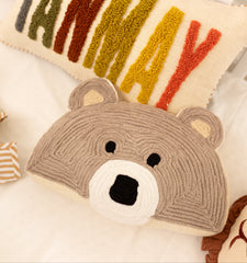 Jungle Safari Bear Shape Pillows for Kids
