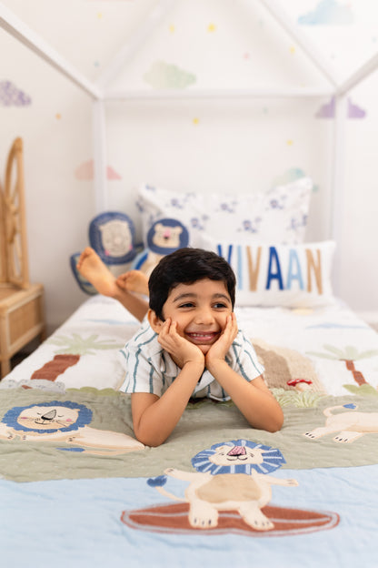 Wild & Free Rainbow Lion Shape Pillows for Kids