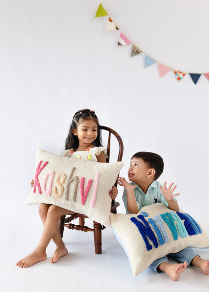 Set of 2 Personalized Name Pillow Covers for Brother & Sister, Rakhi Gifts 2026