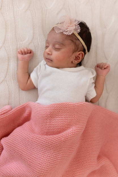 Cotton Knitted Baby Blankets