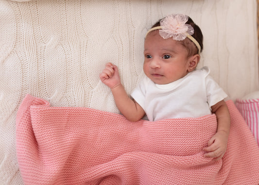 Cotton Knitted Baby Blankets
