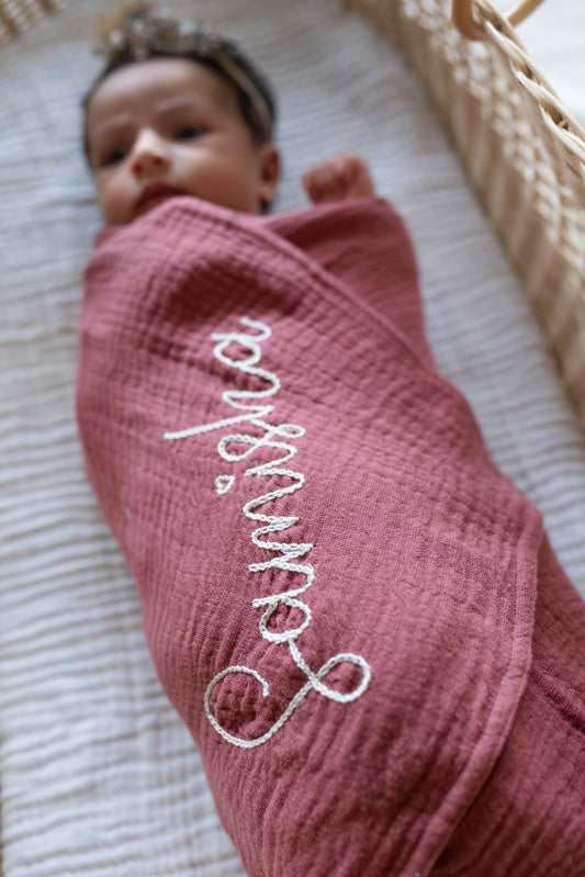 Organic Wrinkle Swaddle 4 Layer Muslin, Pack of 1