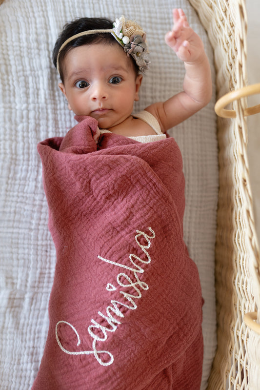Organic Wrinkle Swaddle 4 Layer Muslin, Pack of 1
