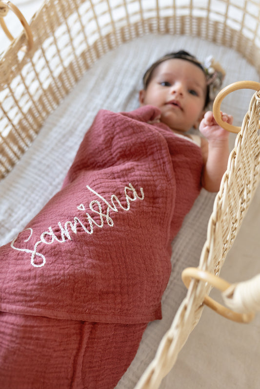 Organic Wrinkle Swaddle 4 Layer Muslin, Pack of 1