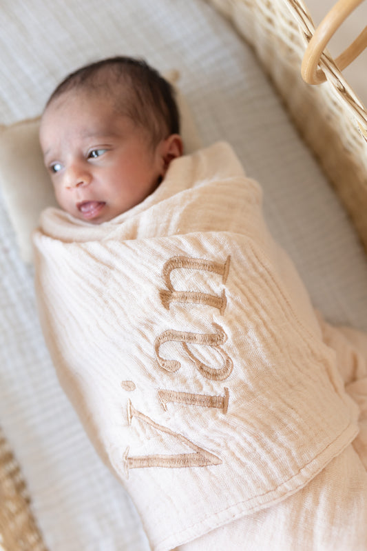 Organic Wrinkle Swaddle 4 Layer Muslin