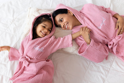 Mommy & Me Waffle Bath Robe