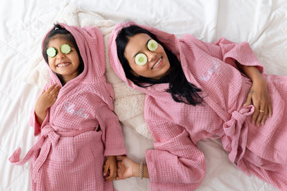 Mommy & Me Waffle Bath Robe