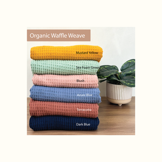 Personalized Organic Waffle Bath Robe
